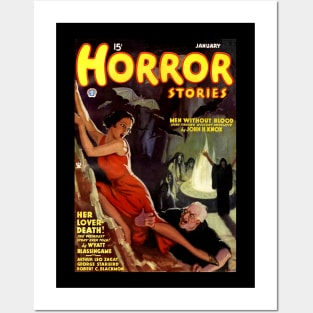 Horror Stories Magazine Cover January 1935 Posters and Art